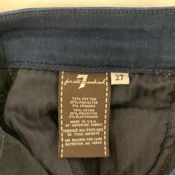7 For All Mankind- The Skinny Bootcut Sz. 27 - Picture 3 of 4